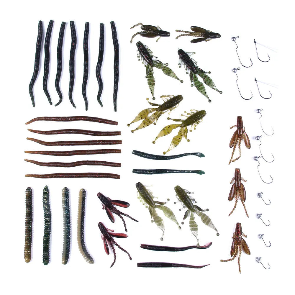High Quality  Fishing Lures Soft Lure Fishing Combo Set