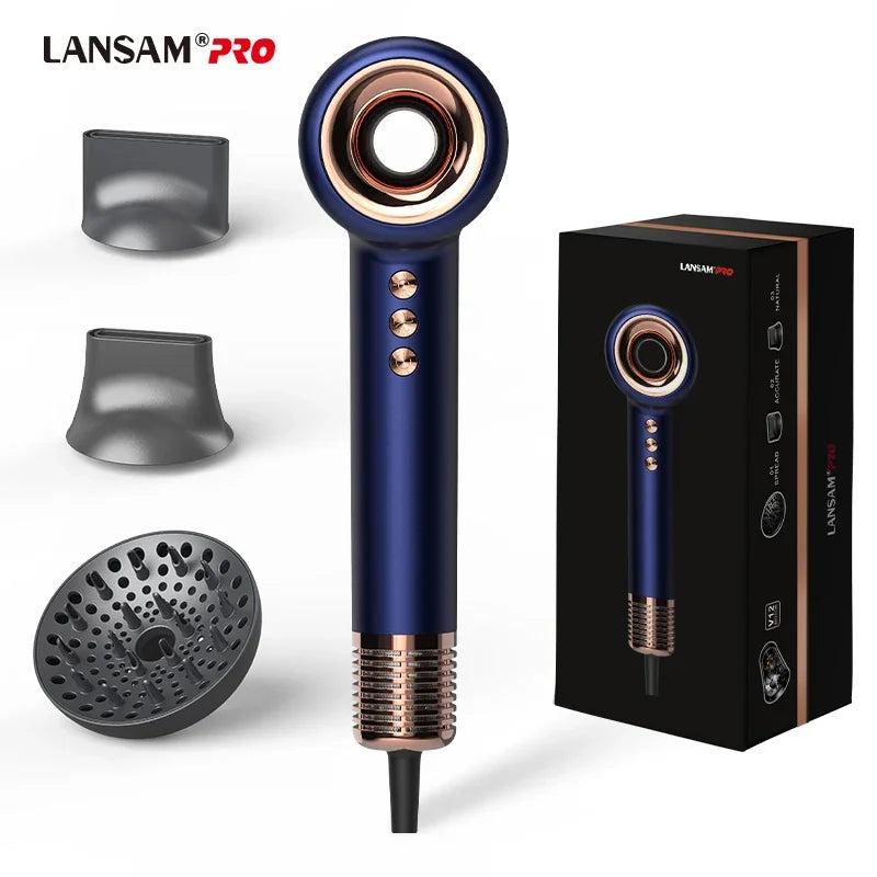 High Quality Suction Hair Dryer Hollow Brushless Ionic High Speed Hair Dryer