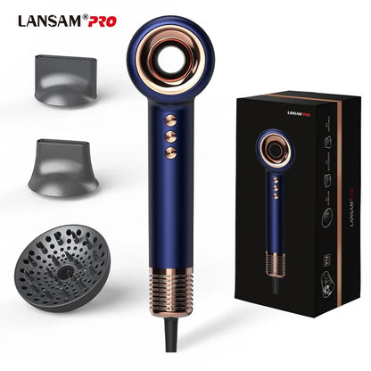 High Quality Suction Hair Dryer Hollow Brushless Ionic High Speed Hair Dryer