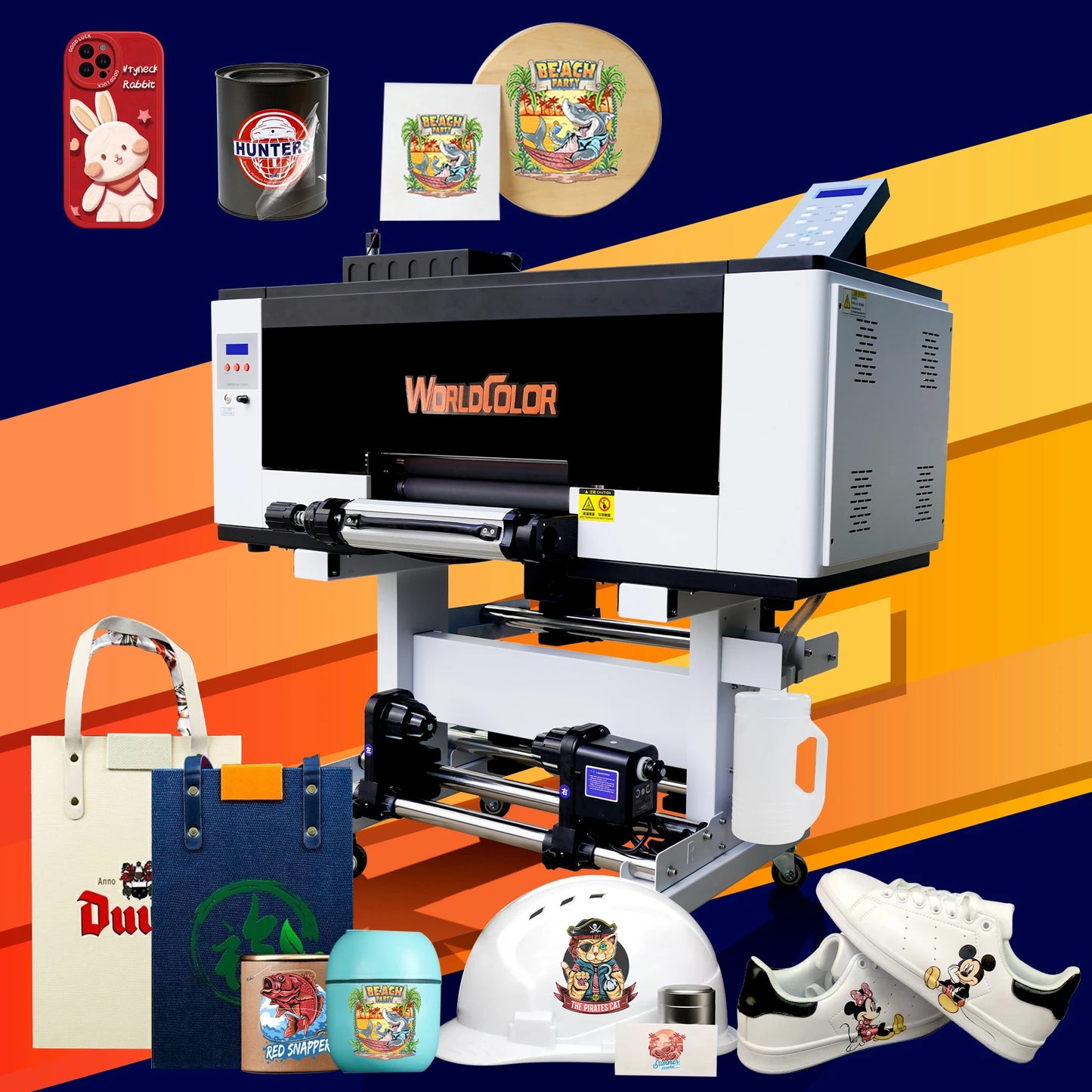 UV DTF 2-in-1 Sticker Printer I1600 F1080 Xp600 A3 UV Printer AB Film Roll Printing Machine with Laminator for Label Stickers