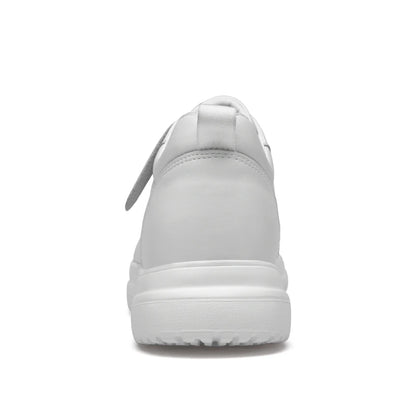Men's Skateboarding Shoes Sneakers Skate Shoes Height Increasing Thick Sole Platform Leather Low-top Lace up Flats Casual