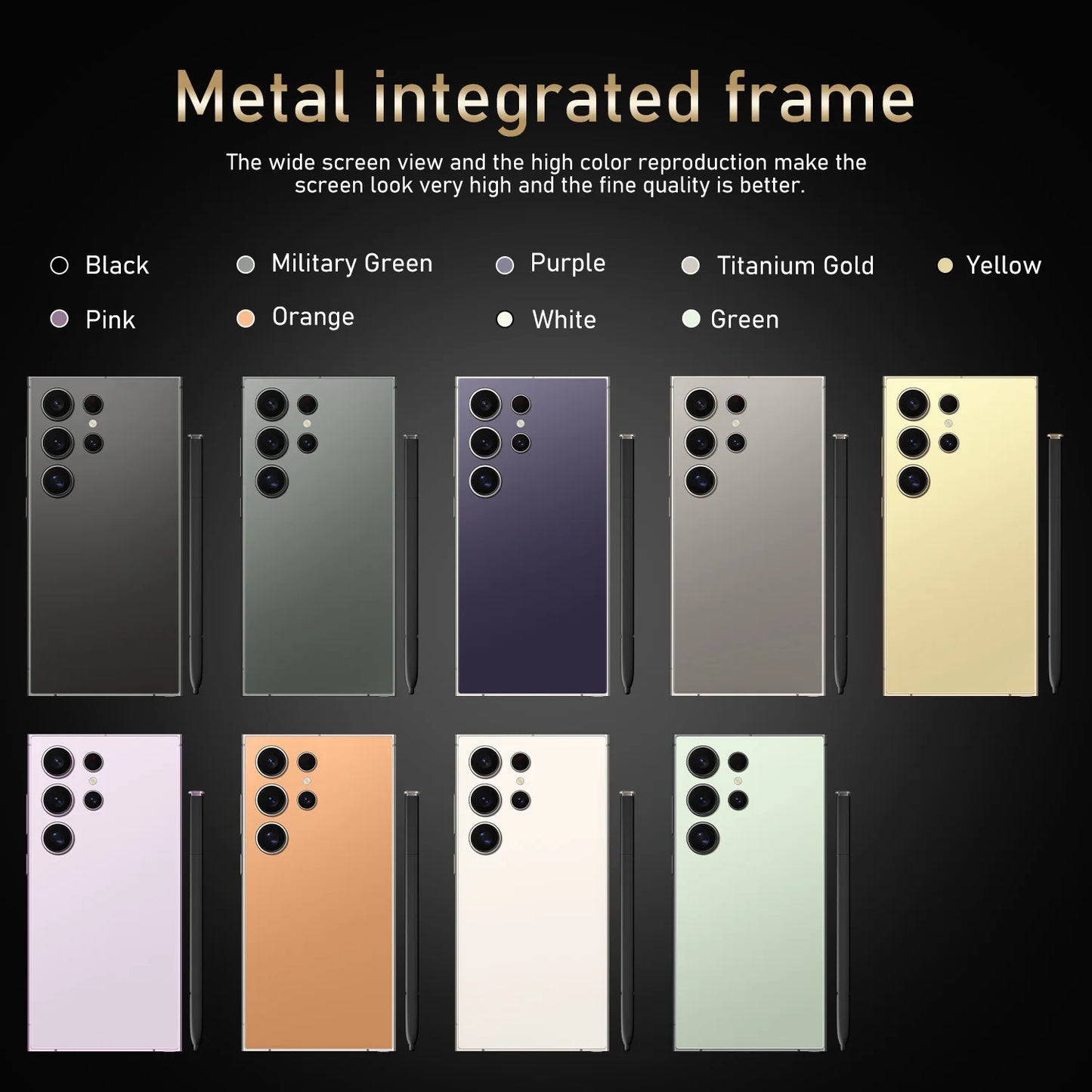 Wholesales S24 Ultra 7.4inch 512GB Telephone Unlock 4G Smartphone Android 14.0 Cell Phone S23 S24 Mobile Phones