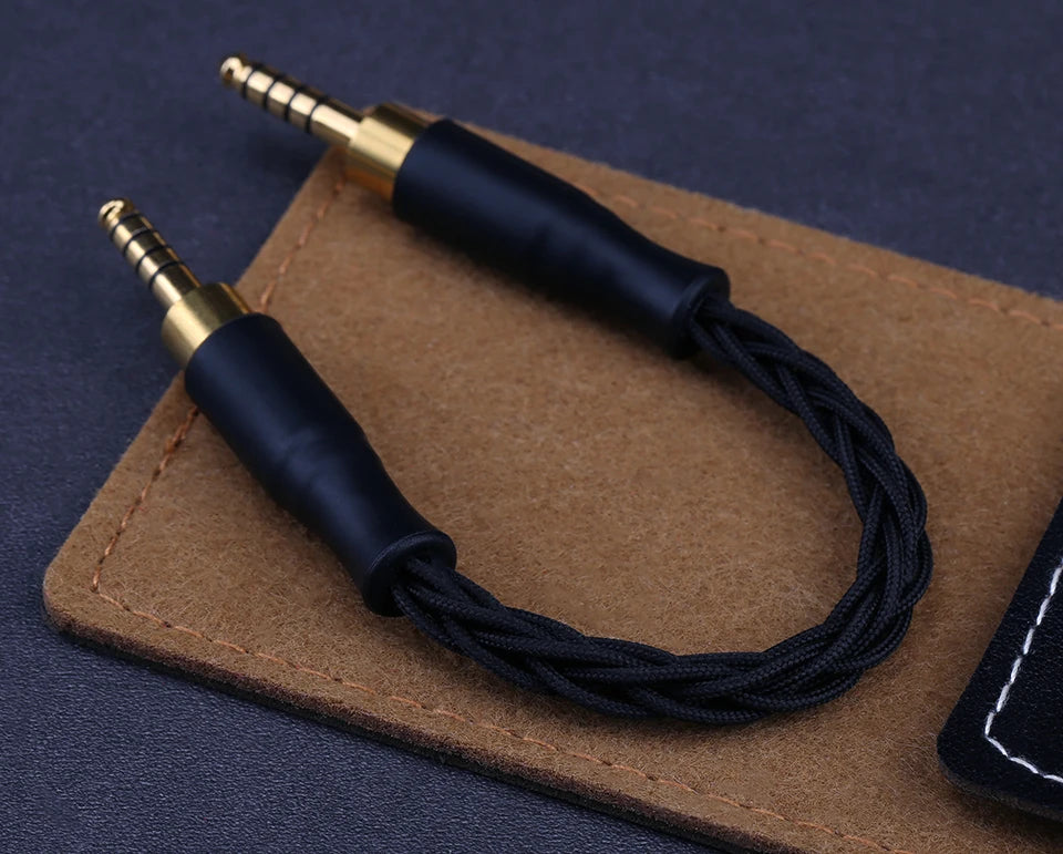 OPENHEART 8 Core High Purity Silver 4.4mm Balanced Male to 4.4mm Balanced Male Audio Adapter Cable 4.4 Male to Male Adapter