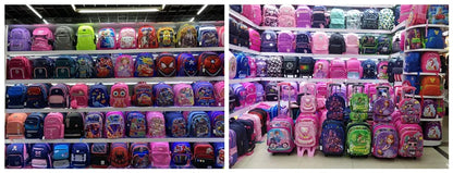17 Inches Waterproof School Bags 3 Pcs Sets Backpack for Girls Students Rucksack With Lunch Bag & Pencil Bag for Teenager