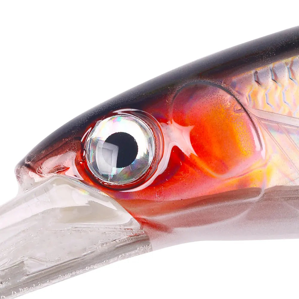 195mm 48g Hard Bait Fishing Sinking Minnow 73g Hard Heavy Minnow Bait 90g Fishing Minnow Lure 10 Colors Available