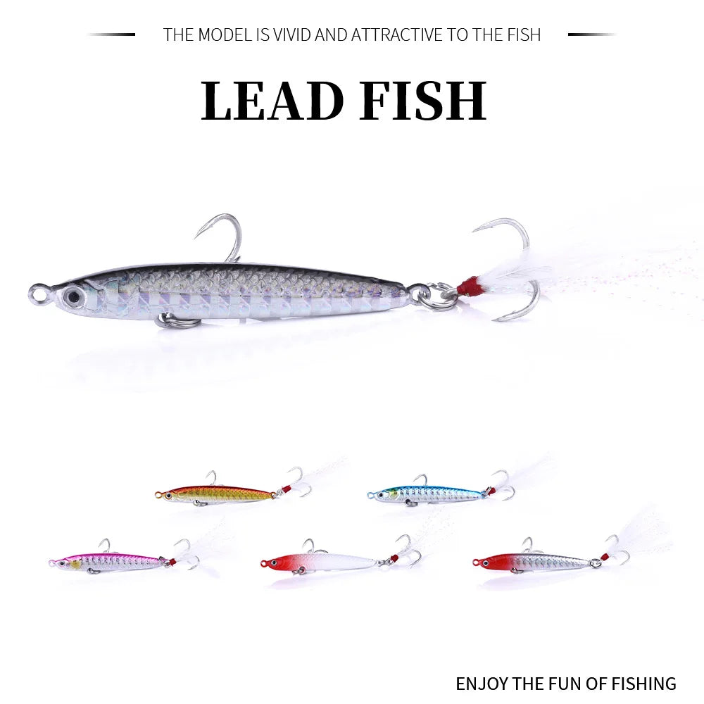 Wholesale Newup 8.2CM 42G Artificial Bait Hard Lead Slow Metal Jig Fishing Lure with 3D Eyes for Wholesale