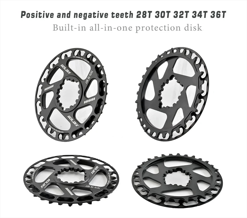 GOLDIX Children Bicycle Crankset 110mm/127mm/140mm/150mm/155mm/160mm Crank MTB Kid Crankset 28T-36T Chainring for  SRAM