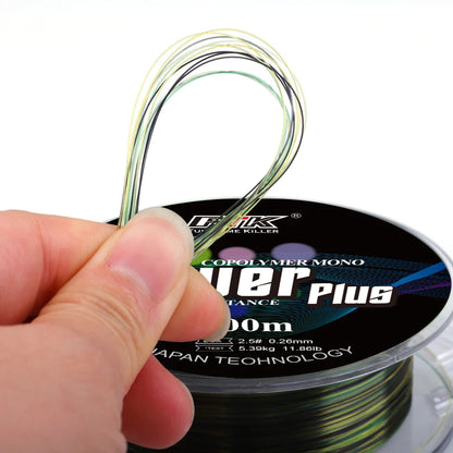 FTK 300m Fluorocarbon Coating Fluorocarbon Fishing Line 0.2mm-0.5mm Carbon Surface Nylon Floating for River Lake Fishing