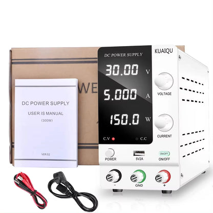 KUAIQU SPPS-C305 30V 5A 150W Encoder Adjustable Digital Display Regulated Power Supply Battery Charging Mobile Phone Repairing