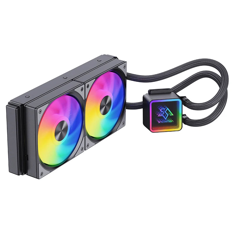 SNOWMAN KS240 Gaming AIO CPU Liquid Cooler PWM ARGB Lighting Radiator  Cooling System CPU Liquid Cooler LGA1700 1366 AM5 AM4