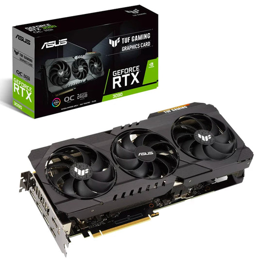 Used ASU'S TUF Gaming GeForce RTX 3090 OC Edition Gaming Graphics Card With 24GB GDDR6X 384-bit Memory by PDG ibma
