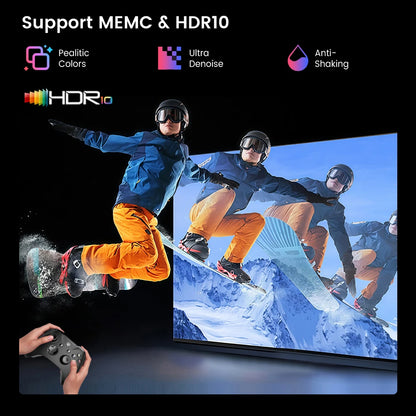 Poland Warehouse Q13W Android Projector 3800ANSI Support Full 4K V660 Chip Android 15 MEMC Sealed Optical Smart Home Theater