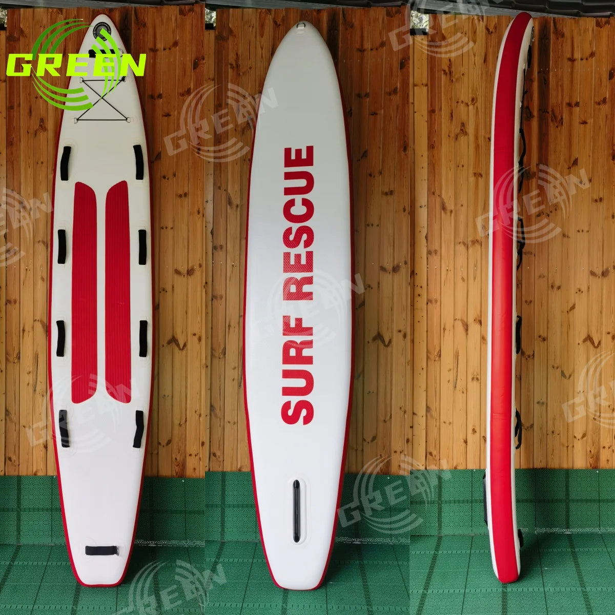 Inflatable Stand-Up Paddle Board SUP with Pump Rescue Lifesaving Starboard for Surfing