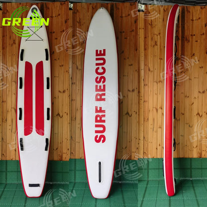 Inflatable Stand-Up Paddle Board SUP with Pump Rescue Lifesaving Starboard for Surfing
