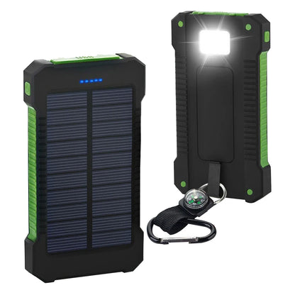 High-Efficient 10000mAh Solar Power Bank Charger Waterproof Mobile Phone/Tablet PC Solar Charger With 20000mAh Capacity