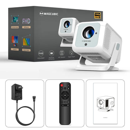 Portable Projector Magcubic HY310X Android 14 1080P 8K Support with Built-in Speakers Newest Model Outdoor Use From OEM Factory