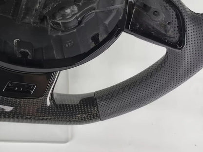 SENCH Customized Carbon Fiber Car Steering Wheel for Audi B8 B9 A4 A5 A3 A6 Q3 Q5
