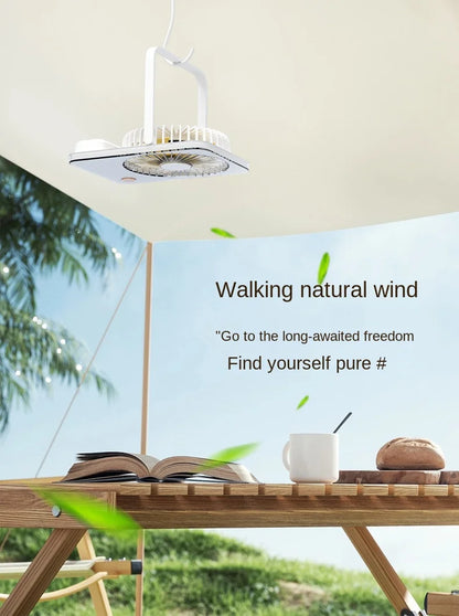 2025 Ultra-Thin Mini USB Charging Four-Speed Plastic Air Cooling Fan Foldable Portable English Household Energy Efficient Class