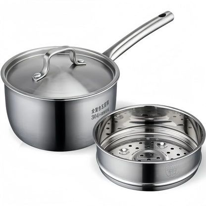 Hot Sale Stainless Steel Soup & Stock Pots with Steam Drawer for Kitchen for Milk Pot & Culinary Use