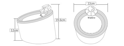 Truelove Pet Water Fountain Automatic Cat Water Fountain Electric Mute Water Feeder USB Dog Drinker Bowl Pet Drinking Dispenser