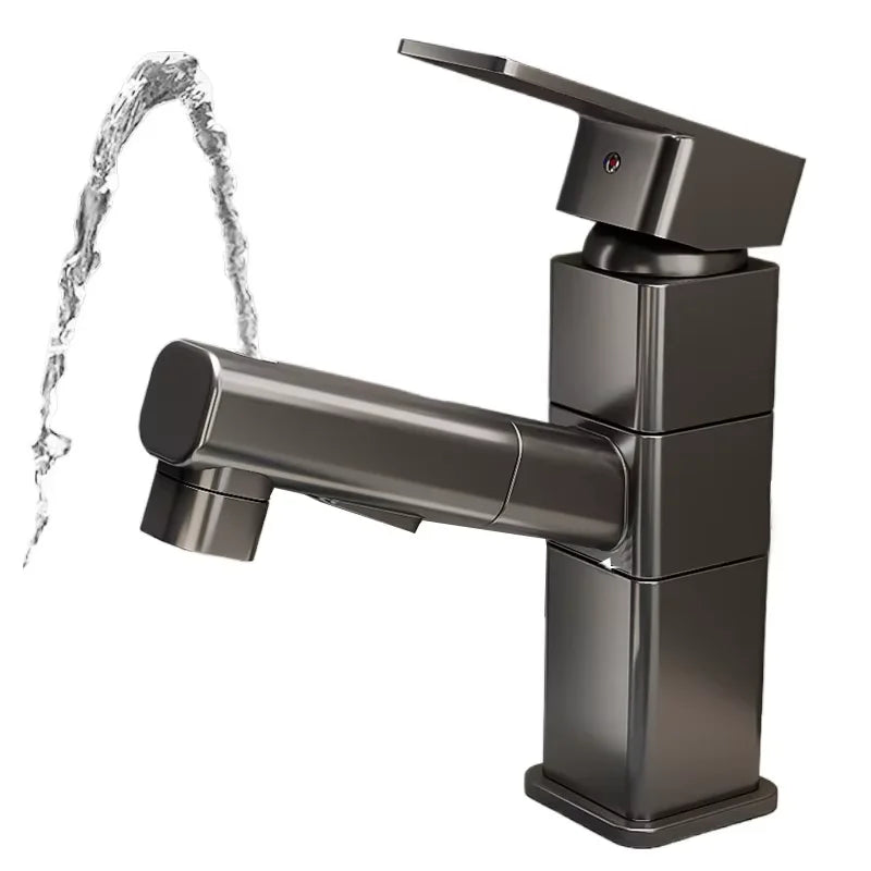 YaoPeng YP-K127 Modern Touchless Ceramic Valve Core Brass Deck Mounted 1-Handle Bathroom Basin Faucet Hot/Cold Water Mixer 306