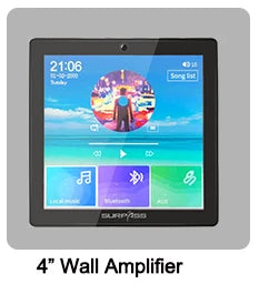 Bluetooth Wall Amplifier Smart Home Audio Mini Touch Screen 4*20W Stereo Sound Music PA System Loudspeaker Ceiling Speaker  suit