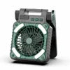 Portable Outdoor Solar Ventilation Fan for Camping for Tent Lighting Charging Dry Battery Four Wind Speed Fan Lighting Treasure