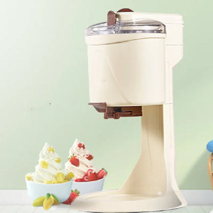 Automatic Bench Top Simple Operation Large Capacity Mini Soft Ice Cream Machine for Home DIY Ice Cream Machine Manual