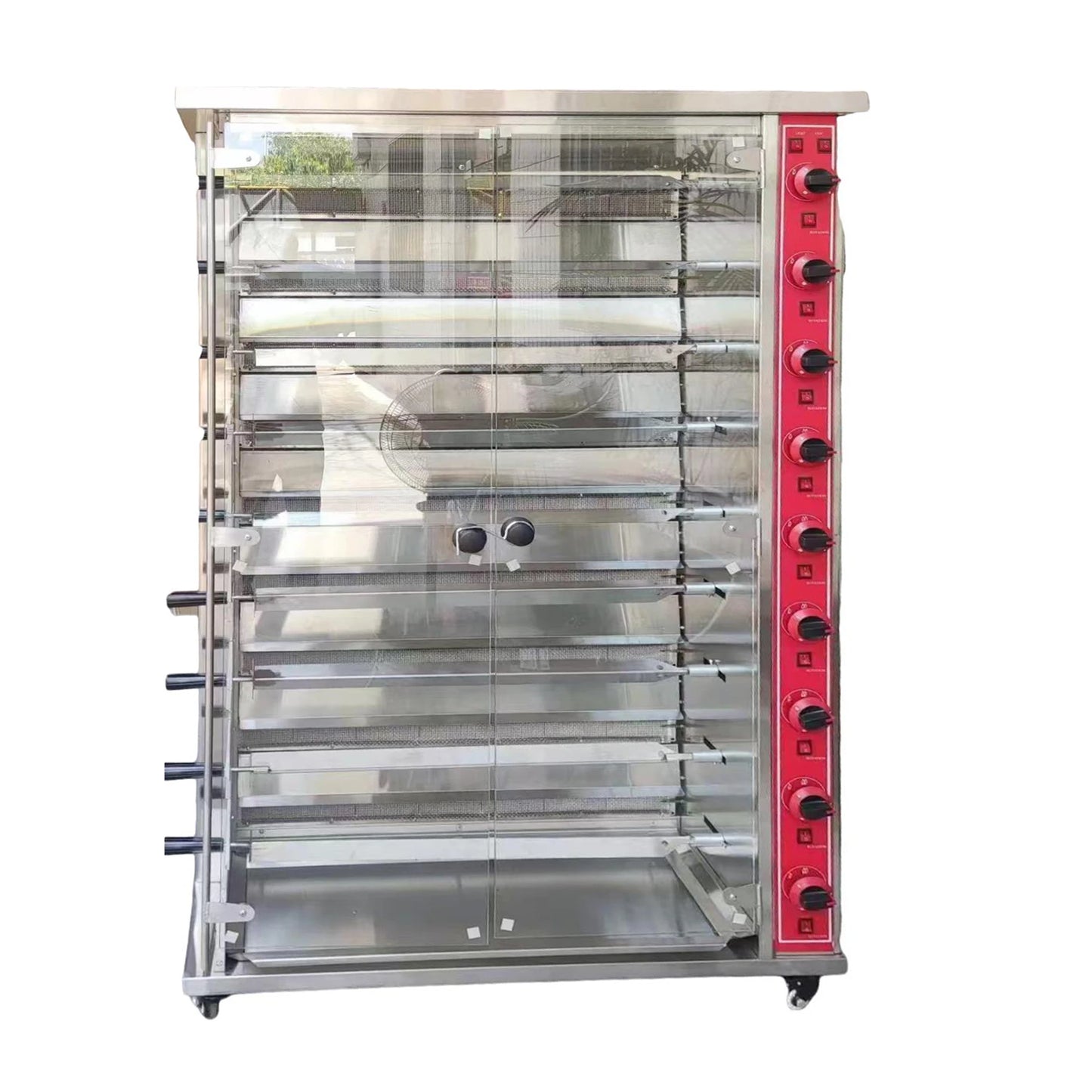 Restaurant 3 6 9 Grill Commercial Roasting Electric Chicken Roaster Rotisseries Machine Oven