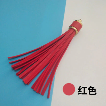 Length 10 cm Leather Tassel Artificial Leather Fringe for Festival Hangings Lantern Bag Bracelet Accessaries