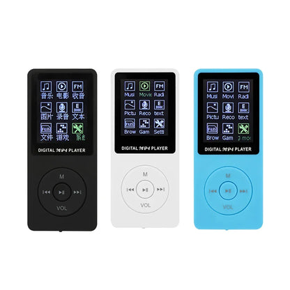 KLW Digital Video MP3 MP4 Music Media Player 1.8" LCD Support 32GB TF Card FM Radio Home Photo Sport Tool