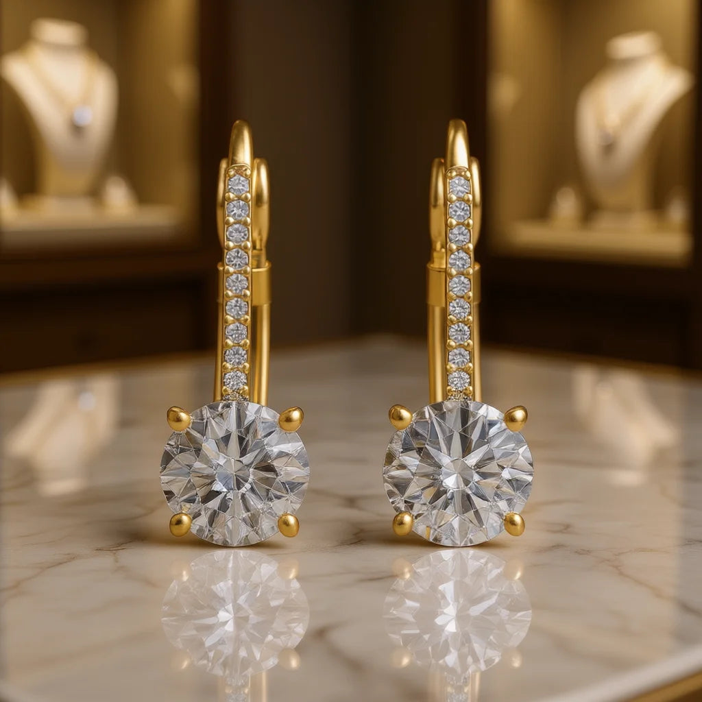 Elegant Fashion Earrings Minimal Design Women Daily Wear Jewelry Earrings