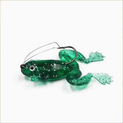 Selco Hot Sale Rubber Frog Bait With Single Hook Artificial Fishing Gear Accessories