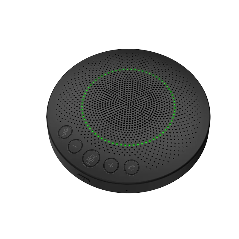 Portable Wireless USB Conference Speakerphone with 360 Voice Pickup Microphone Video Conference System for Medium-sized Rooms