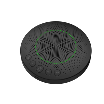 Portable Wireless USB Conference Speakerphone with 360 Voice Pickup Microphone Video Conference System for Medium-sized Rooms
