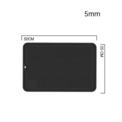 Silicone Dish Quick Bar Drying Dining Table Bath Mat Custom Logo Foldable Kitchen Large Microfiber