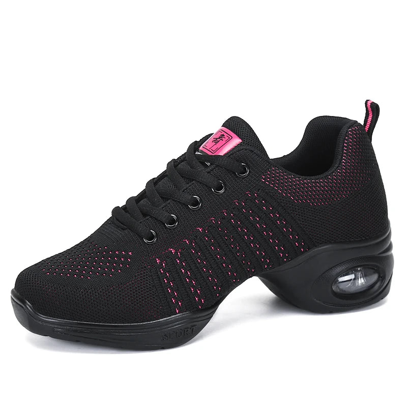 Height Increasing Mesh Zapatos Deportivos Lace-up Casual Walking Style Shoes Platform Dance Sports Shoe Women Ladies Sneakers