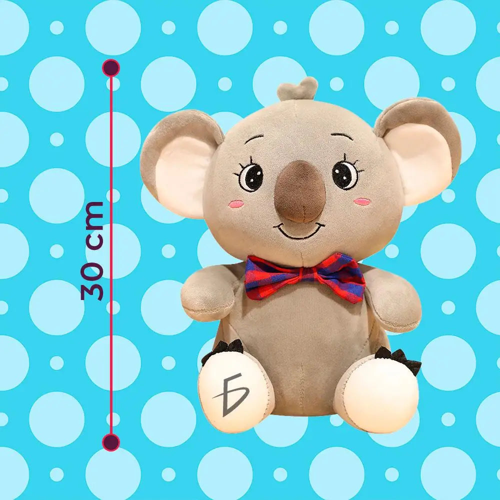 20/30cm Adorable Koala Plush Toy - Cute Australian Cartoon Animal Stuffed Animal with Tie.