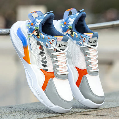 Y 39-44 Men's high-top skateboards, new soft-soled non-slip versatile athleisure running shoes