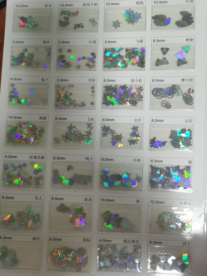 Prime Quality Wholesale PET Glitter Shapes Holographic or Iridescent Chunky Mixes Hexagon Glitter