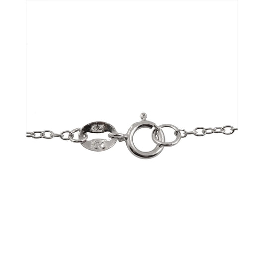 TD Collette Z Cubic Zirconia Oval Spiked Necklace Stylish Sterling Silver Fashion Pendant Necklace