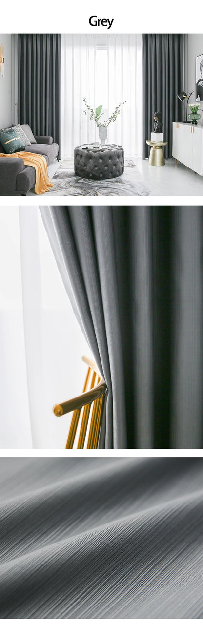 YCENTRE Modern Style Solid Color Window Treatment Curtains Thermal Insulated Curtains Blackout Curtain Drape For Living Room