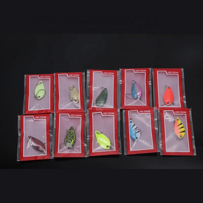 Wholesale Fishing Spoon Lures Trout 2.5/3.5/5 g  Metal Spoon Lure 2022  Fishing Tackle Lure Trout Bass Fishing  Artificial Bait