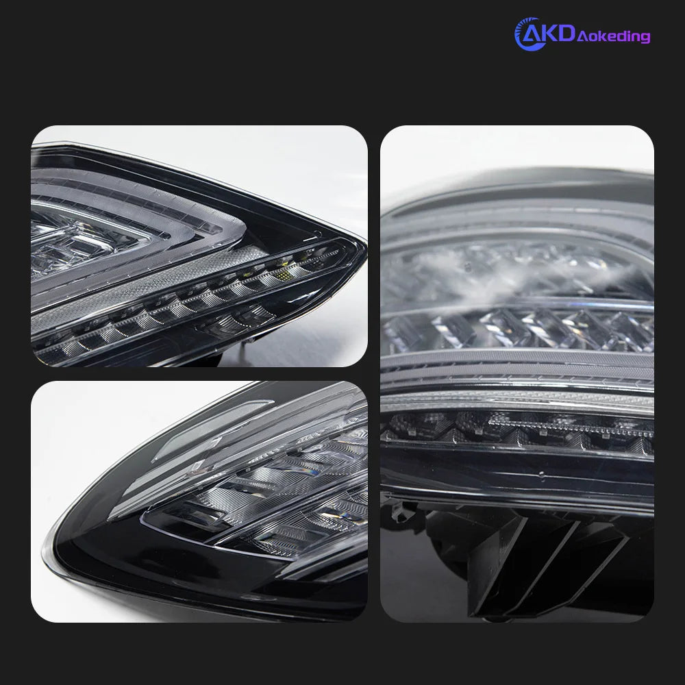 2PCS AKD Tail Lamp for Benz W205 2015-2021 C180 C200 C260 C300 Tail Light Rear Fog Brake Turn Signal Automotive Accessories