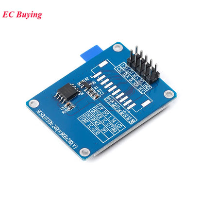 1.54 Inch 1.54" Full Color TFT Display Module HD IPS LCD LED Screen 240x240 SPI Interface ST7789 With/Without Font Library