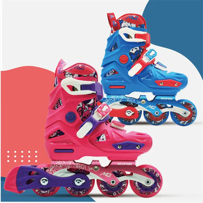 Factory Hot Sale Children's Freestyle Inline Skates 4 Wheels Adjustable Outdoor Electric Roller Skates ABEC-9 Bearings PP Shell