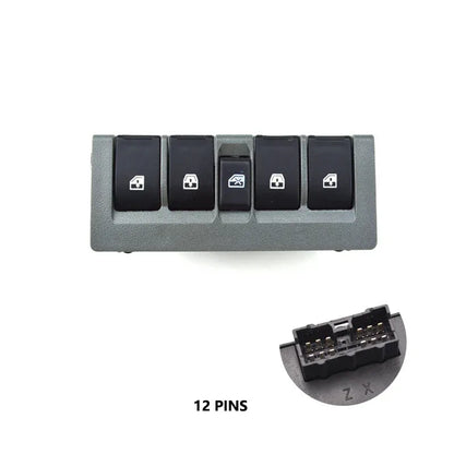 Replacement for Chevrolet New Sail 2010-14 9005043 9005041 Power Car Window Glass Lifter Switch 5 Buttons Car Accessory 90800027