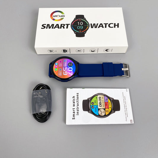ZW60 1.43 Inch TFT Touch Screen Android Smart Watch Newest Model with Heart Rate Monitor GPS Navigation Compass IP67 Waterproof by PDG ibma