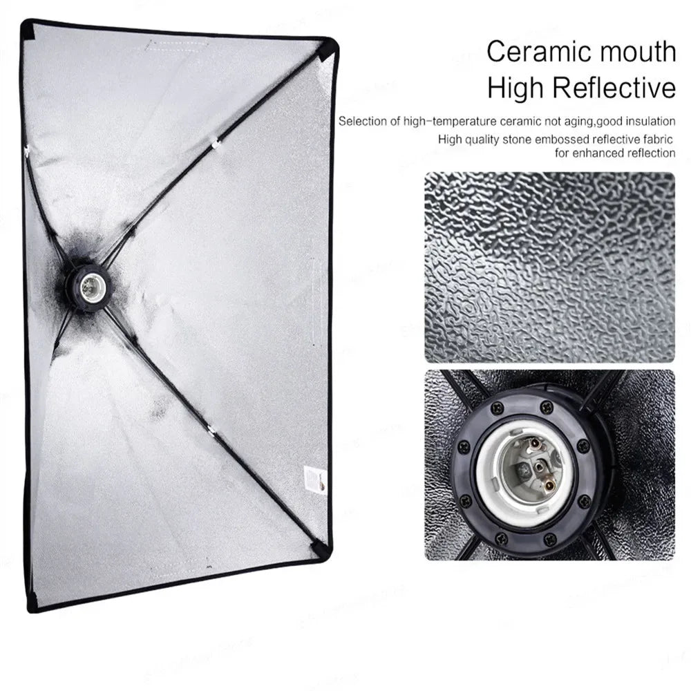 Photography Lighting Kit Umbrella Photo Background Photobooth Backdrops Softbox Light Stand Portable Soft BoxFor Photo Studio