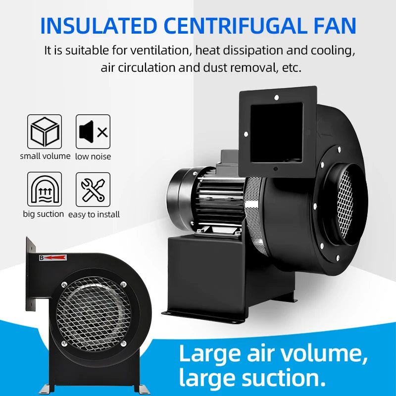 Hot Selling Factory Direct Multi-Wing  Centrifugal Fan CY100 A/B 75mm 220V Heat Insulation Blower Strong Industrial Exhaust